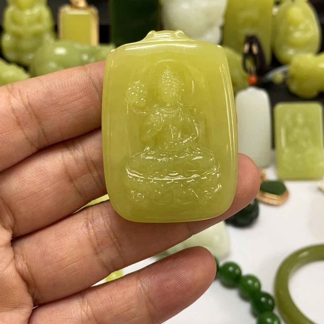 和田玉（糖玉）未镶嵌吊坠(不含链)