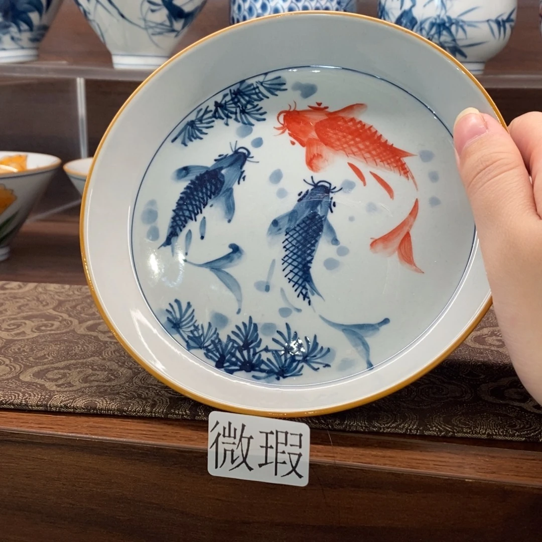 釉下彩手工绘制手工绘制