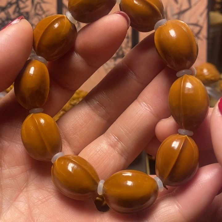 橄榄核手串/手链鲨鱼背