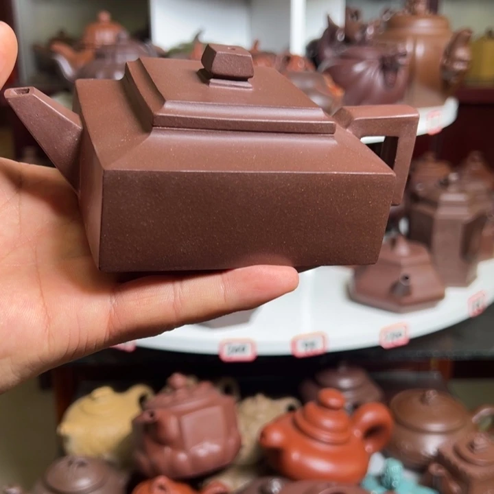 紫砂茶壶原矿方山逸士