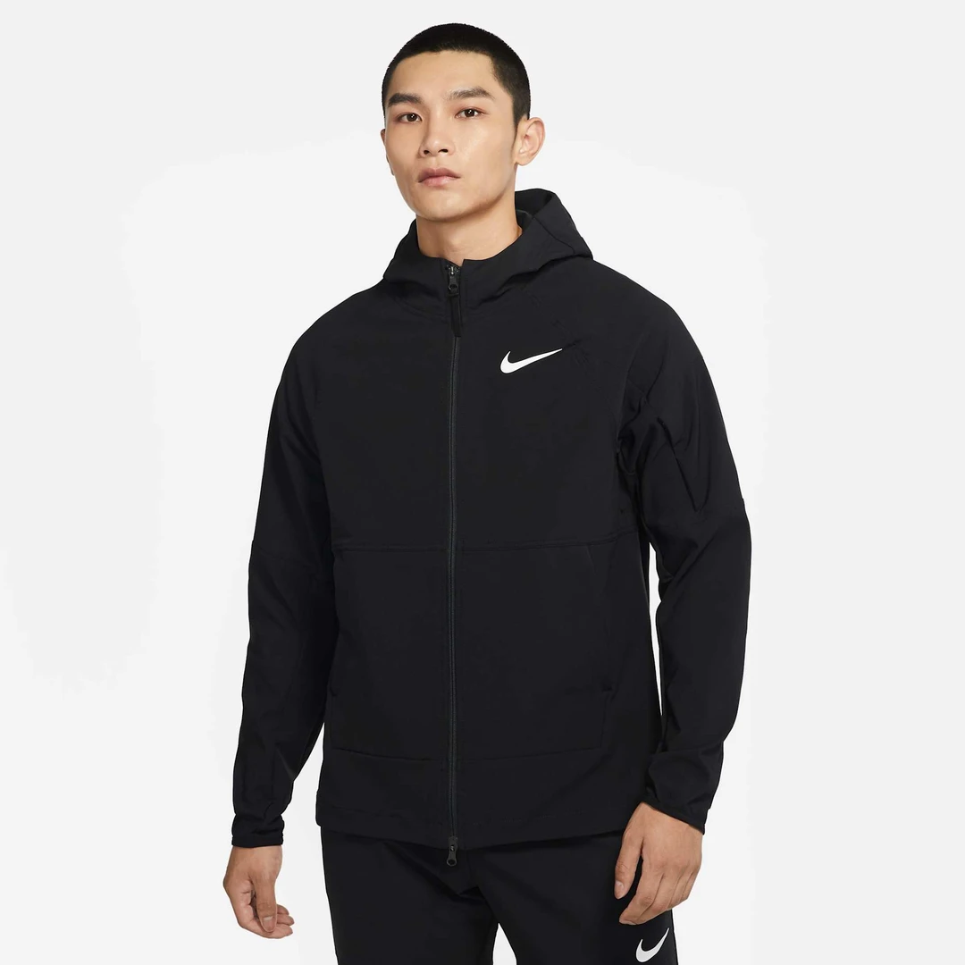 NIKE/耐克男子运动训练休闲舒适百搭连帽针织夹克外套 DQ6594-010