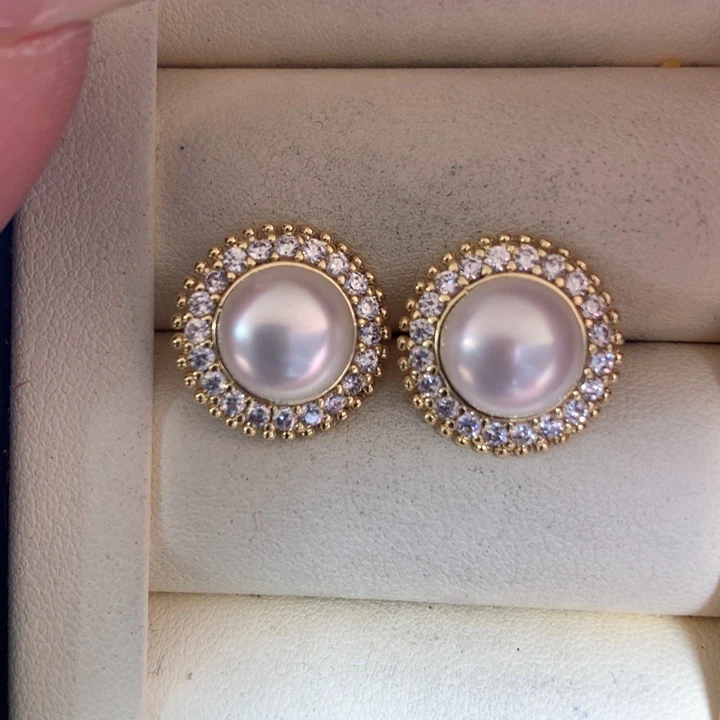 未镶嵌耳饰淡水珍珠