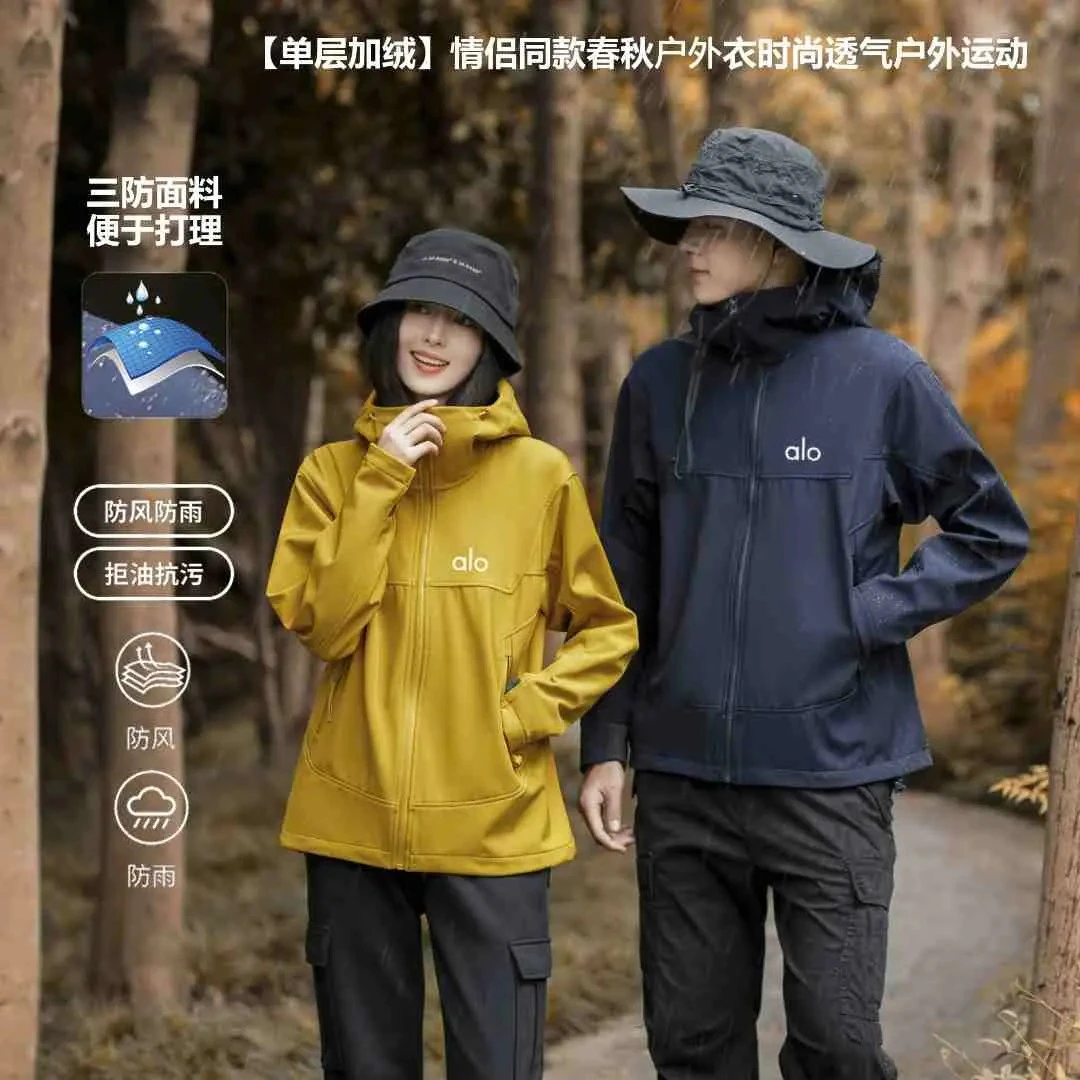 ALO 风壳3.0.全天候系列软壳冲锋衣加绒男女同款琥珀流光风外套
