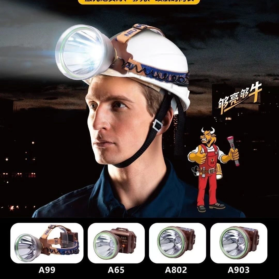 牛王800w大功率头灯户外超亮远射防水头戴钓鱼专用户外夜钓灯