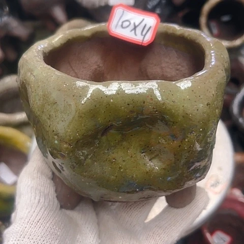 粗陶花盆手工花盆制作