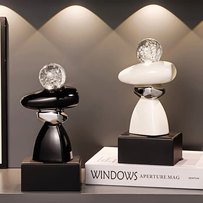 高级感时来运转艺术轻奢摆件办公室博古架客厅玄关酒柜家居装饰品