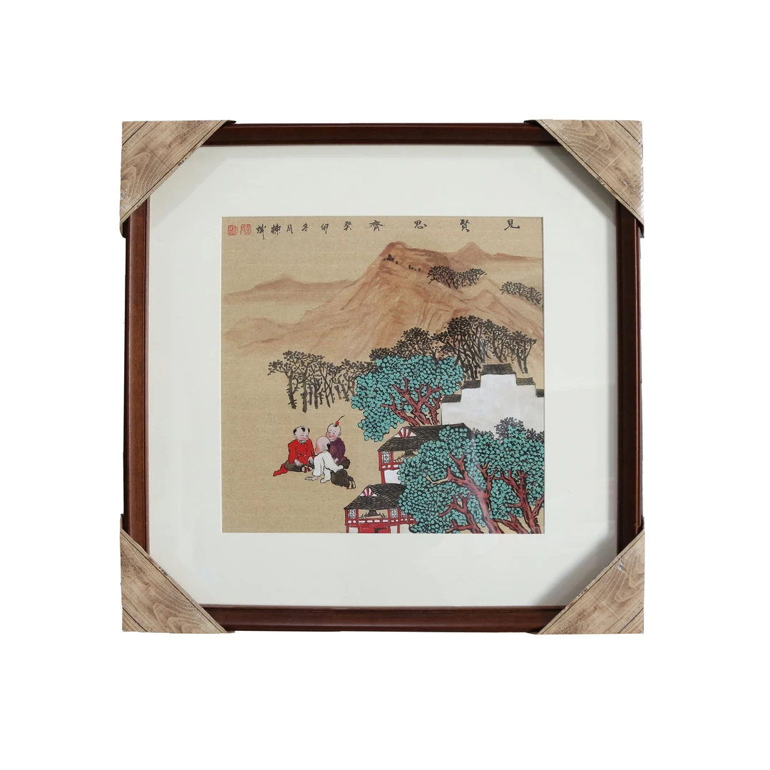 黄栋斌-见贤思齐 已裱框国画 工艺画