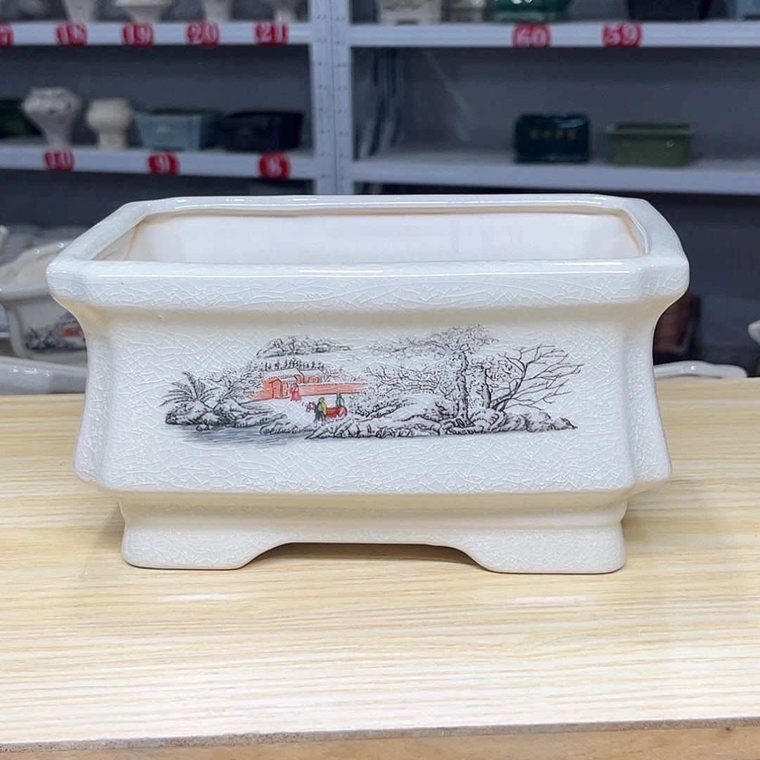 陶瓷绿植多肉微瑕花盆口径20*13*10.5