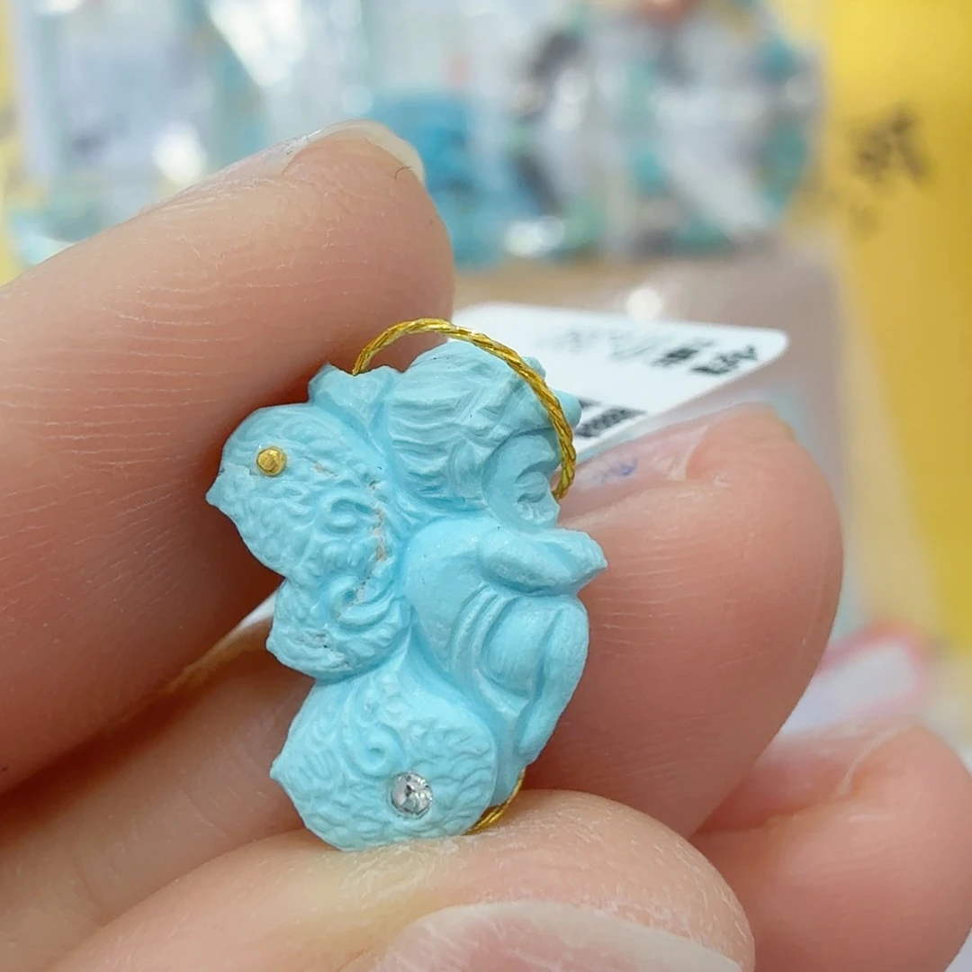 绿松石未镶嵌珠宝奇石