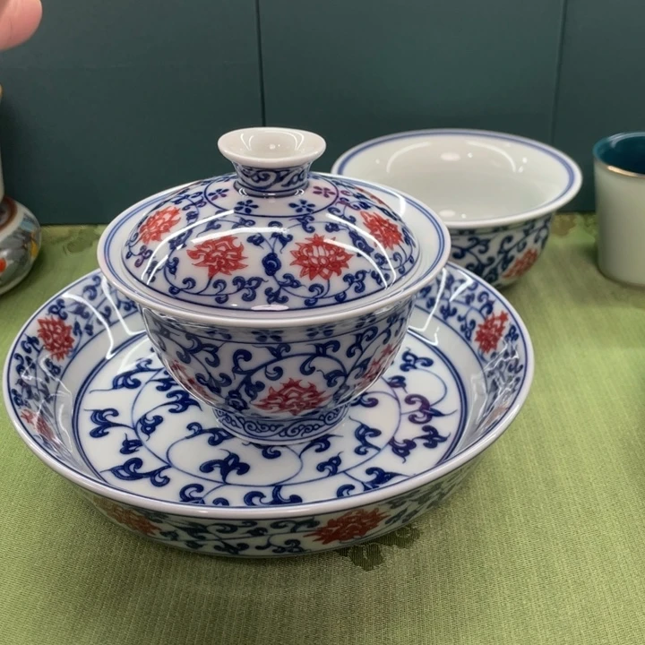 景德镇陶瓷盖碗茶具