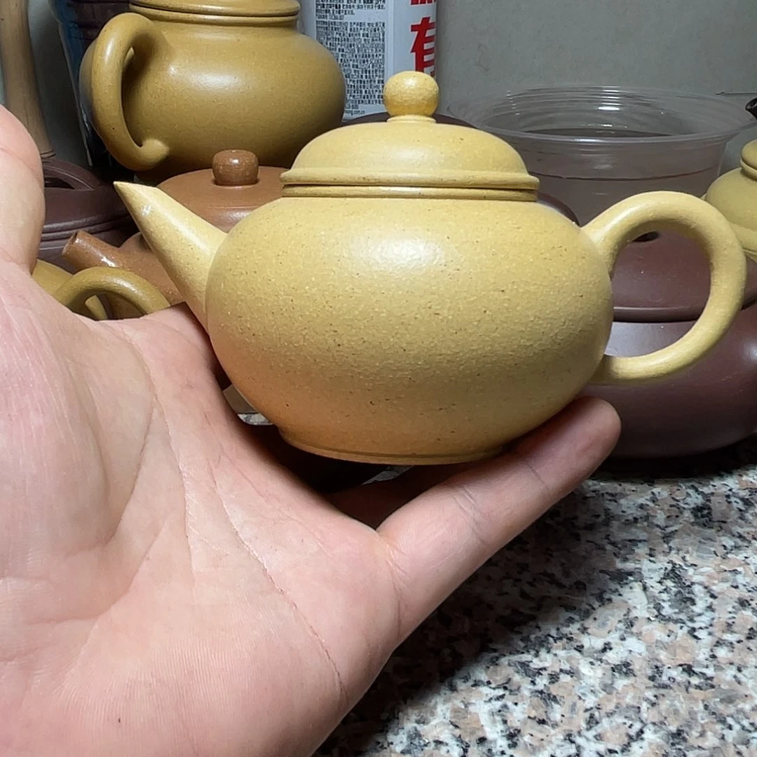 茶壶紫砂微瑕本绿水平