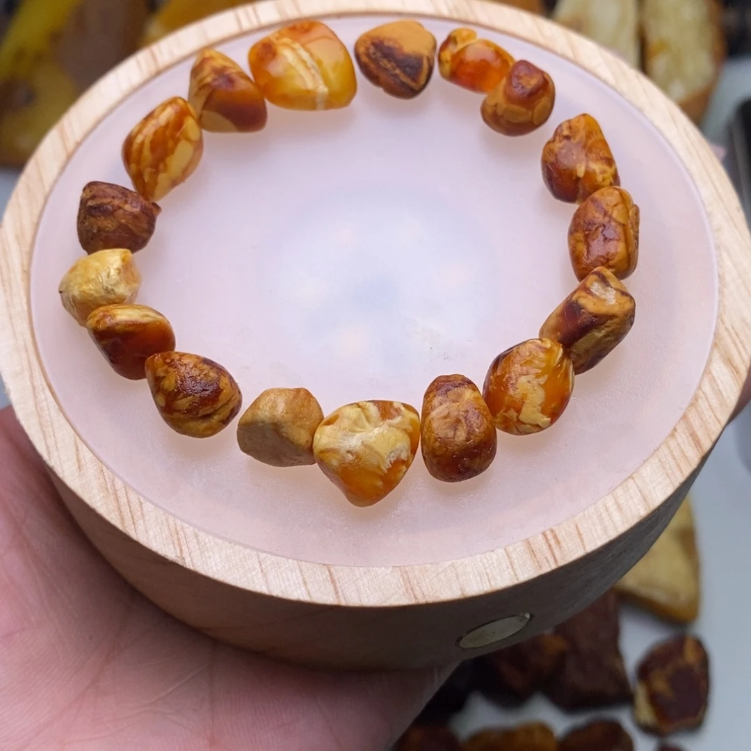 定制琥珀天然蜜蜡乌料