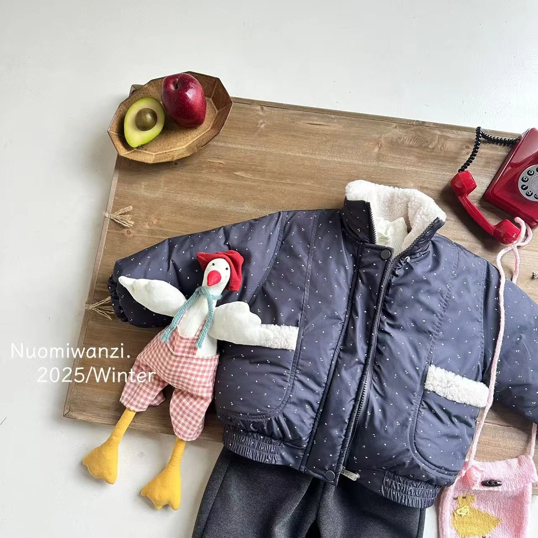 S【许愿冬日】儿童保暖轻便碎花短款棉衣外套（年款）WZJ-26858【汉服】