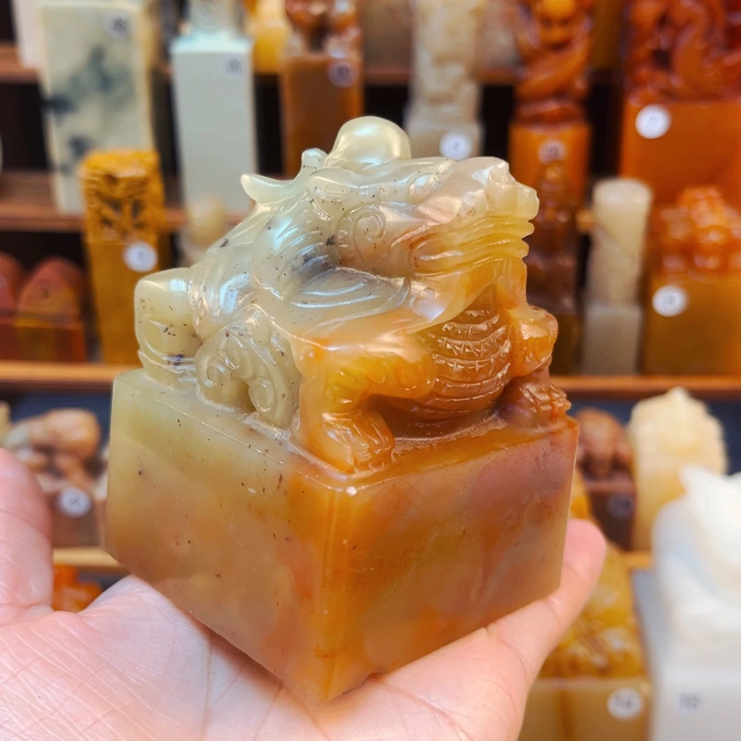 寿山石印石闪购商品瑕疵料6*6
