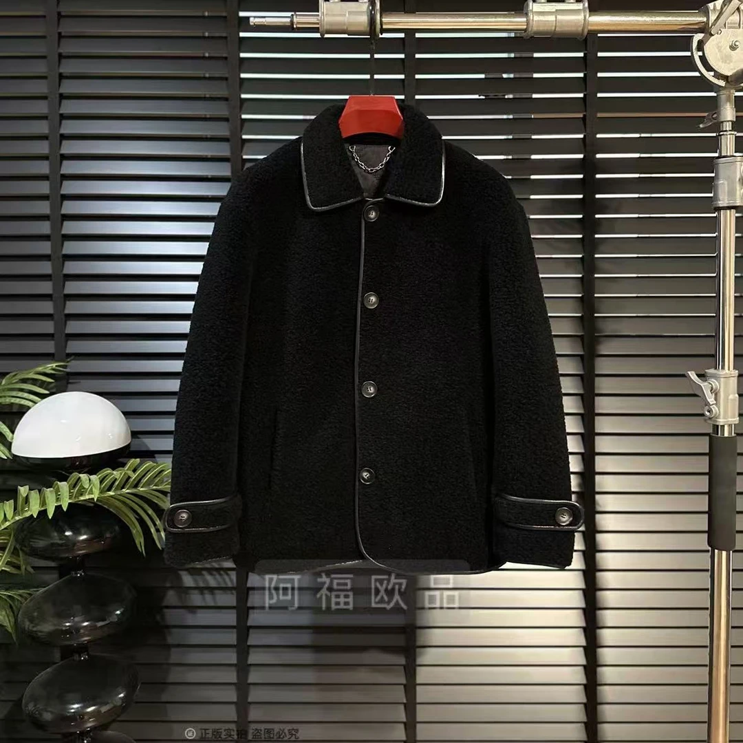 男士净奢高级感100羊毛翻领夹克外套【羊毛内胆填充】25092