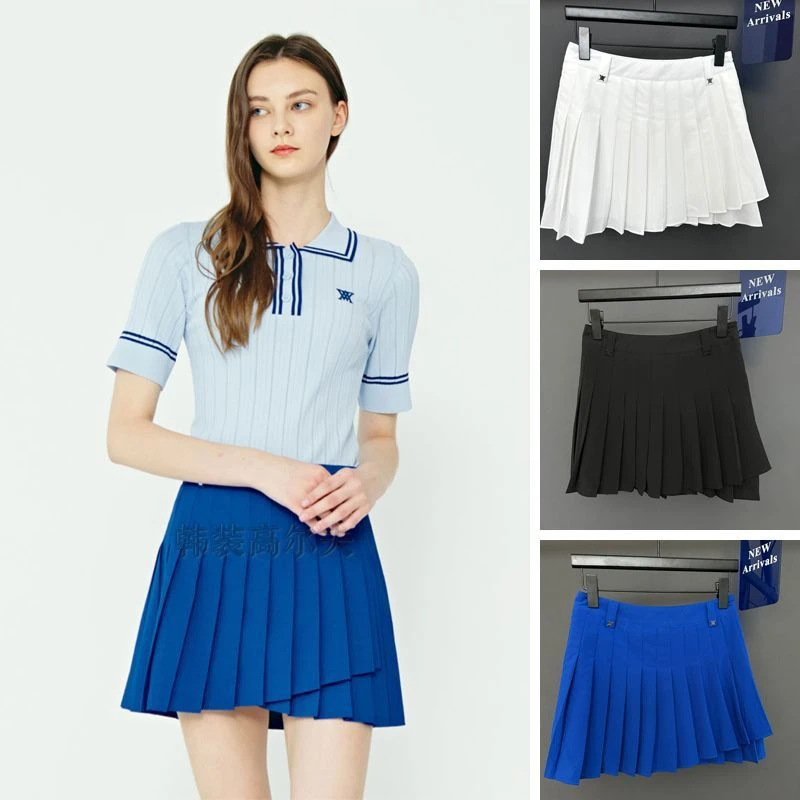 新款高尔夫短裙子女士裤裙春夏运动防走光女裙百褶裙显瘦GOLF服装