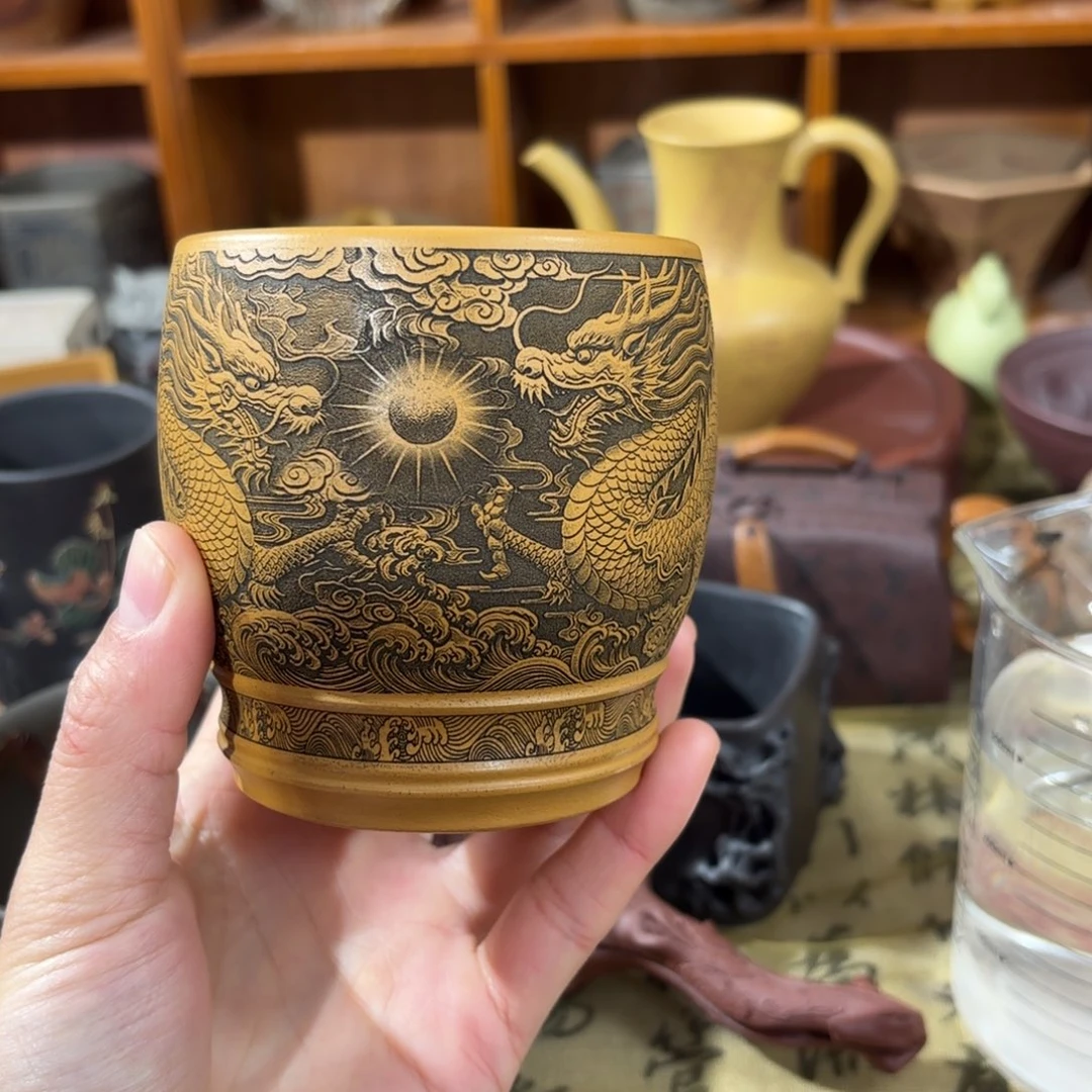 茶杯紫砂宜兴紫砂原矿茶器