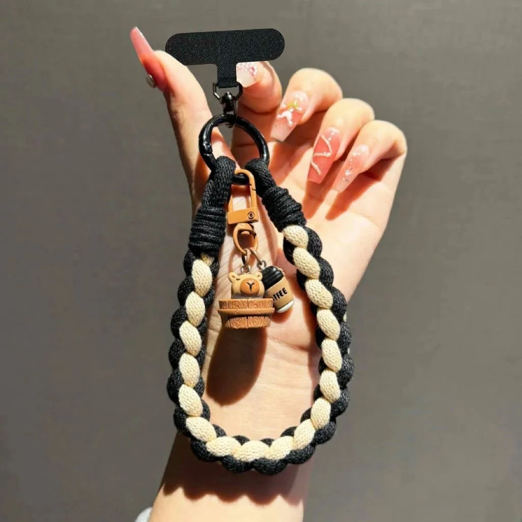 卡皮巴拉吊坠挂件手机短款挂绳手提腕绳通用手机壳百搭防丢手腕绳