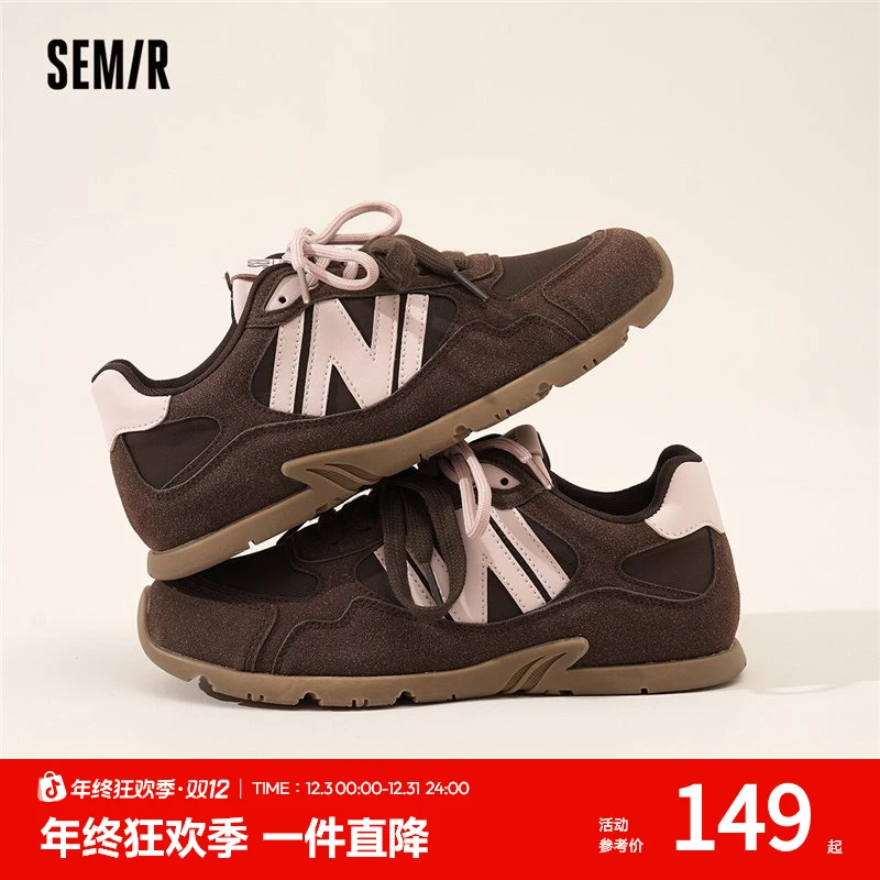 SEMIR鸳鸯蝴蝶结芭蕾风德训鞋2025年新款软底休闲女生鞋子秋季