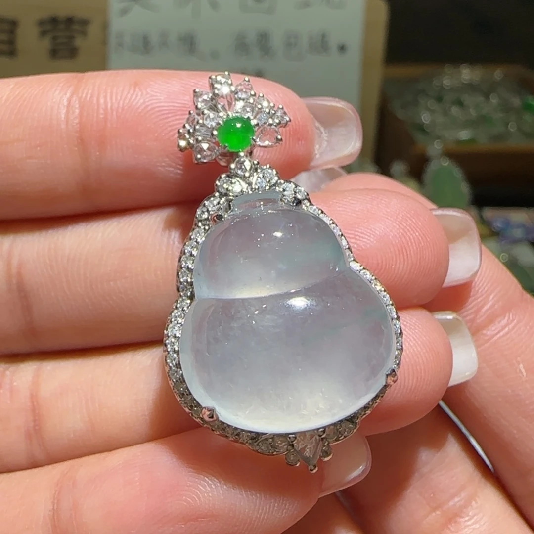 【闪购商品】翡翠颈饰18K金镶嵌缅甸