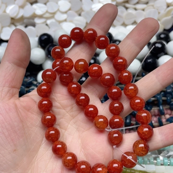玛瑙/玉髓合金珠宝半成品一条10m龙鳞玛瑙