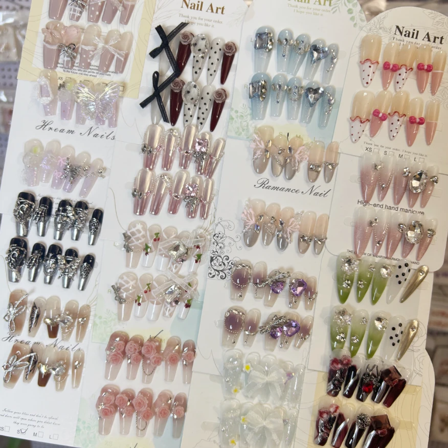 晚棠手工穿戴甲一单默认果冻胶660-689