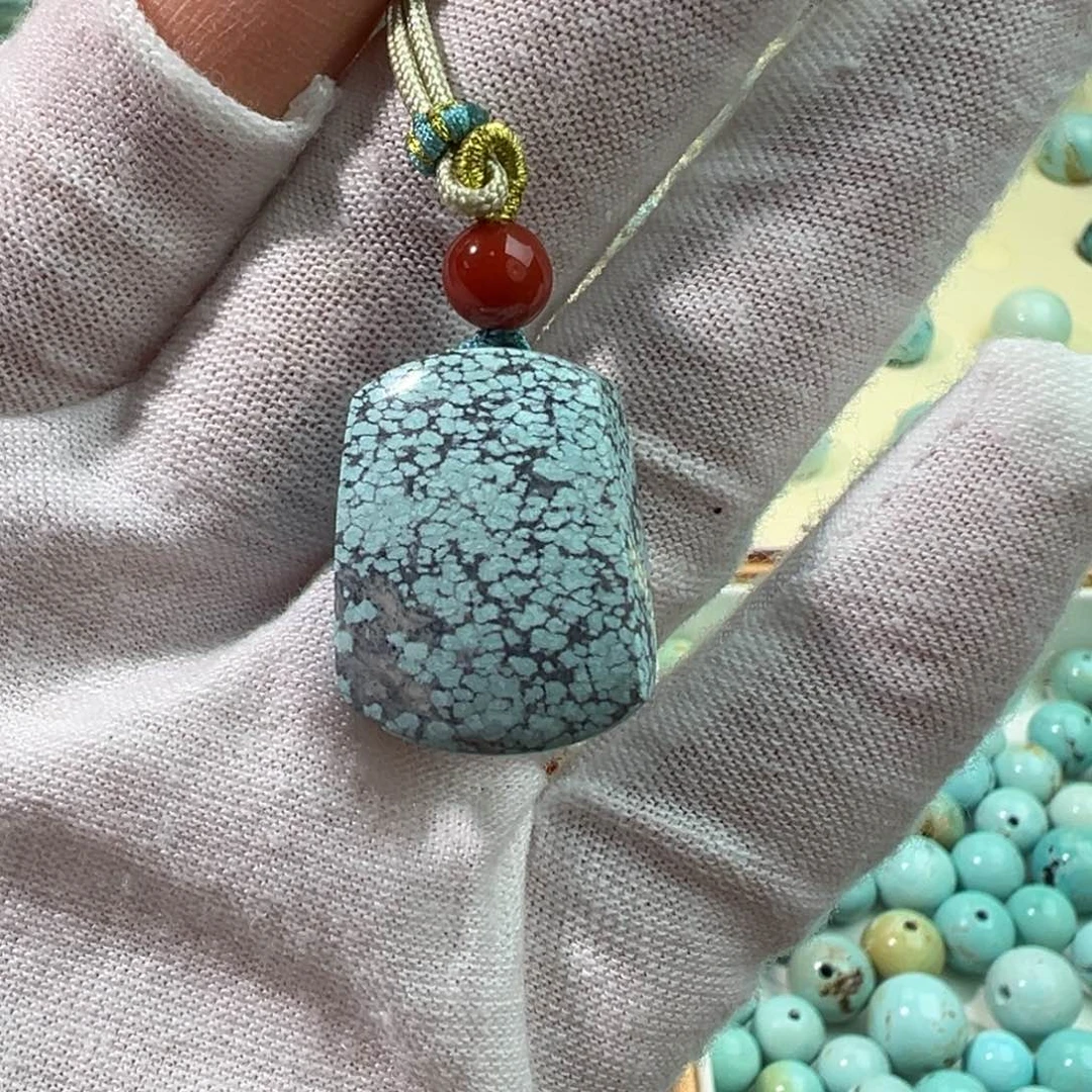 绿松石无事牌未镶嵌