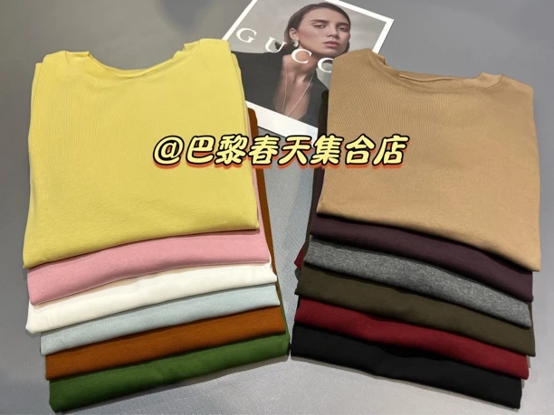 巴黎春天夏季百搭T恤