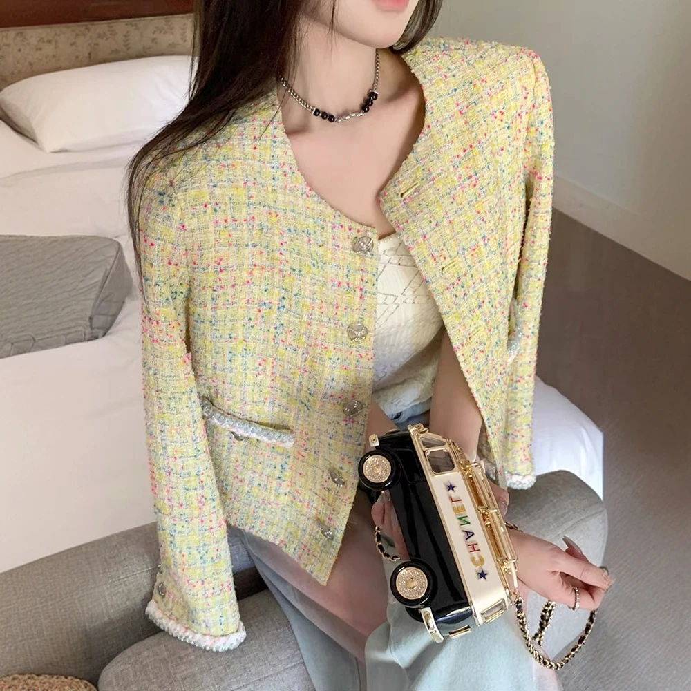 小香风短外套上衣女外套2024气质短款长袖BN0044