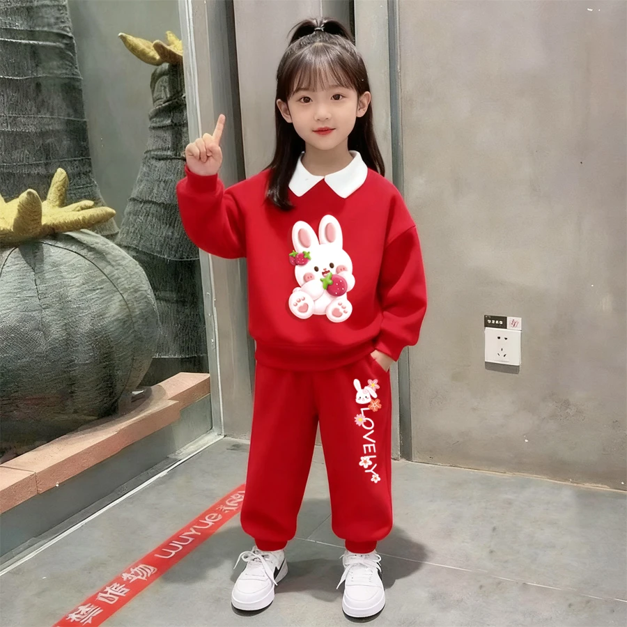 儿童秋季套装女童秋装套装2025女童炸街潮服女宝秋装幼儿外出服