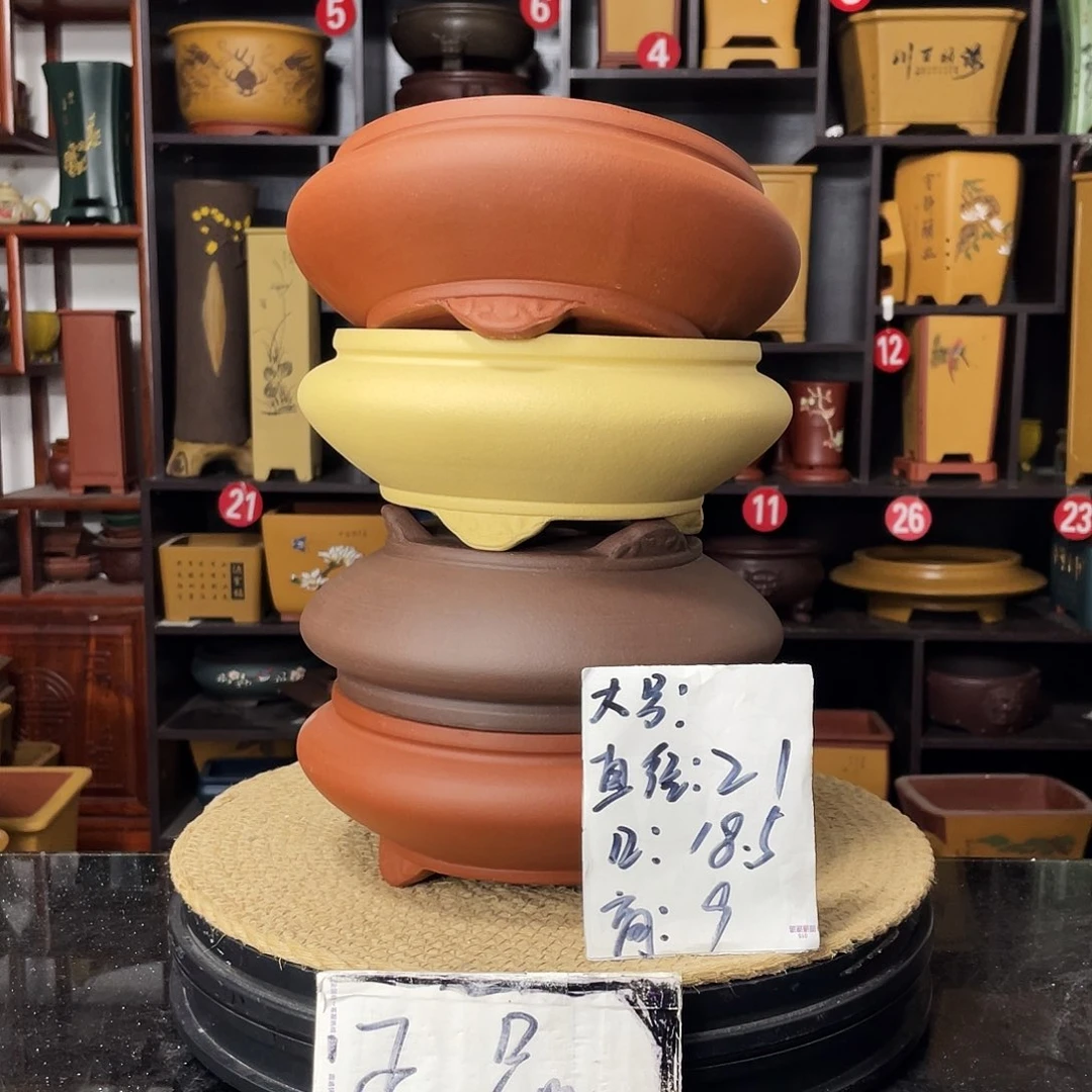 紫砂D-婉秋紫砂花盆