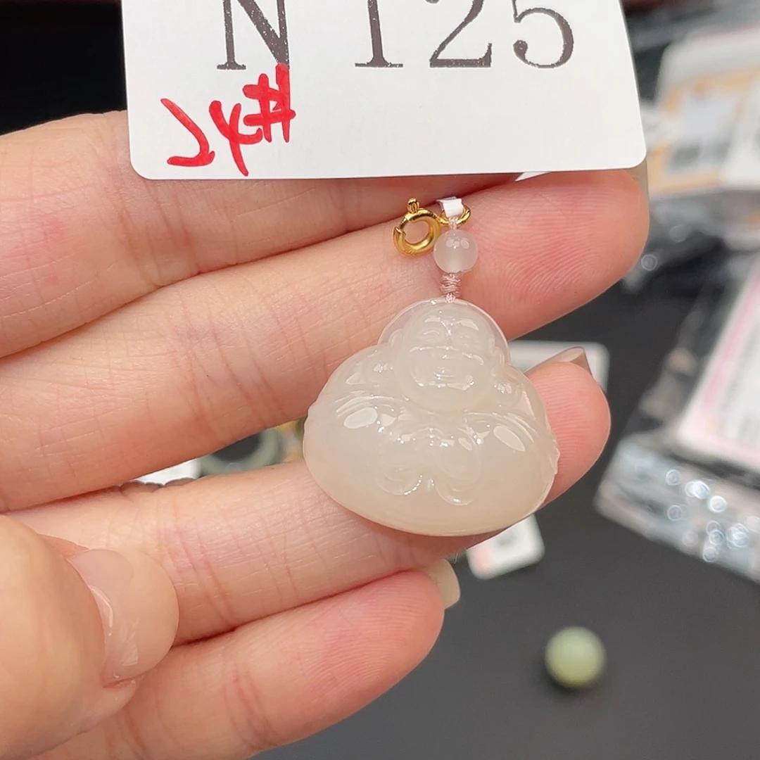 和田玉未镶嵌珠宝半成品N125