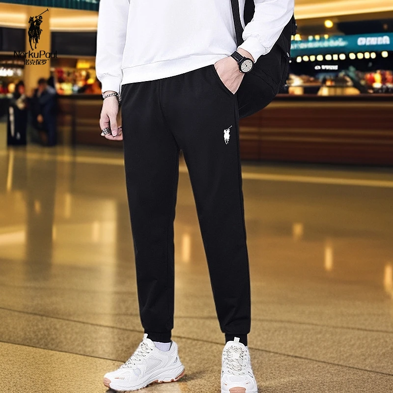 保罗品牌正品男休闲裤夏薄款弹力舒适休闲百搭休闲裤【95棉卫裤】