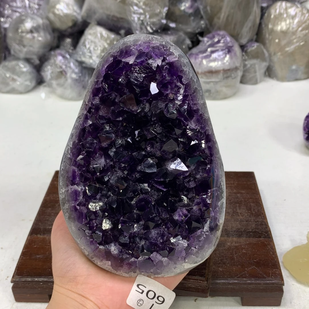 紫晶摆件未镶嵌水晶