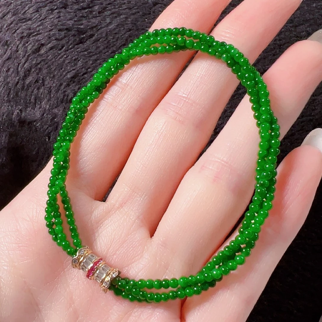 翡翠未镶嵌手串签收后24小时鉴赏期，过时不退