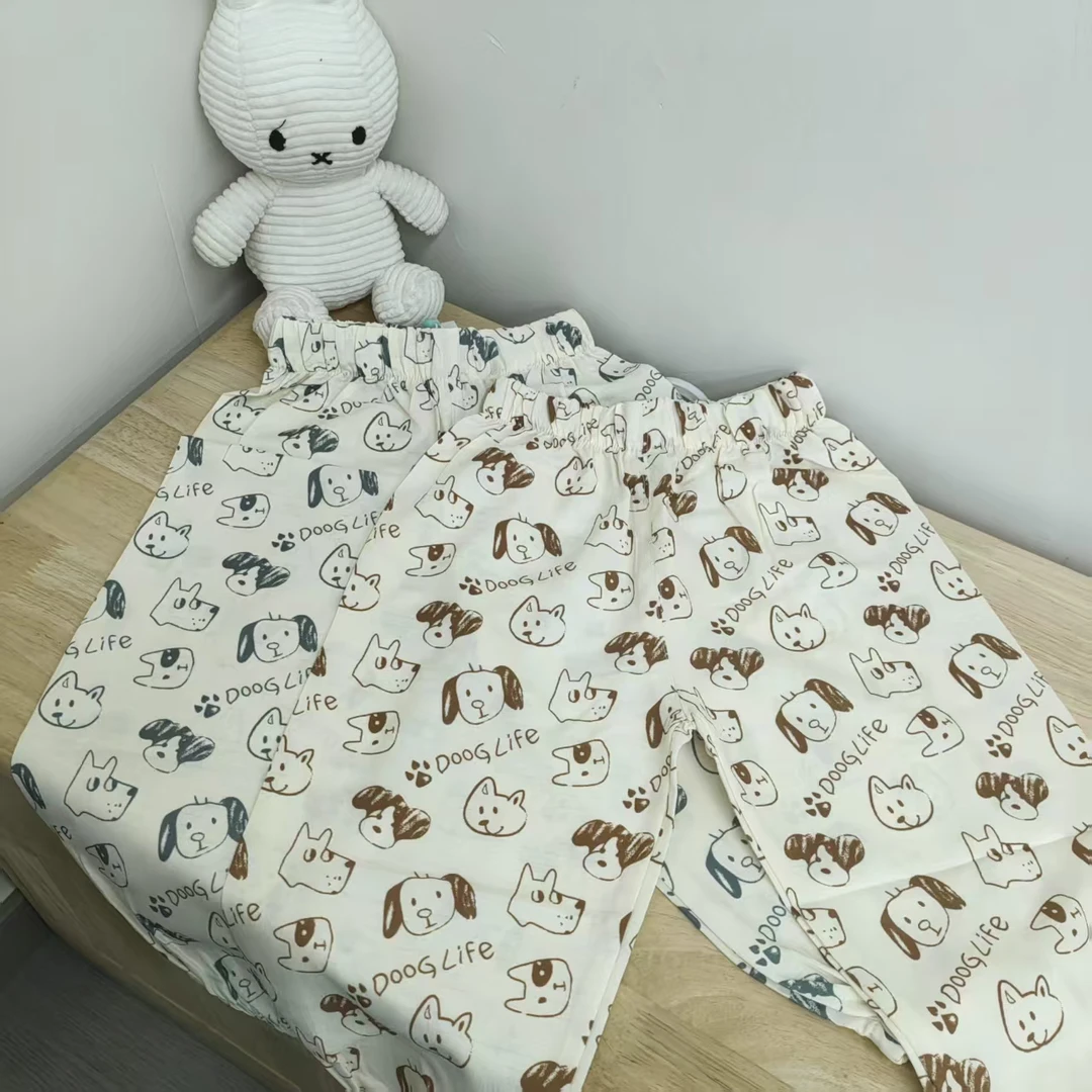 新款线条狗防蚊裤3158