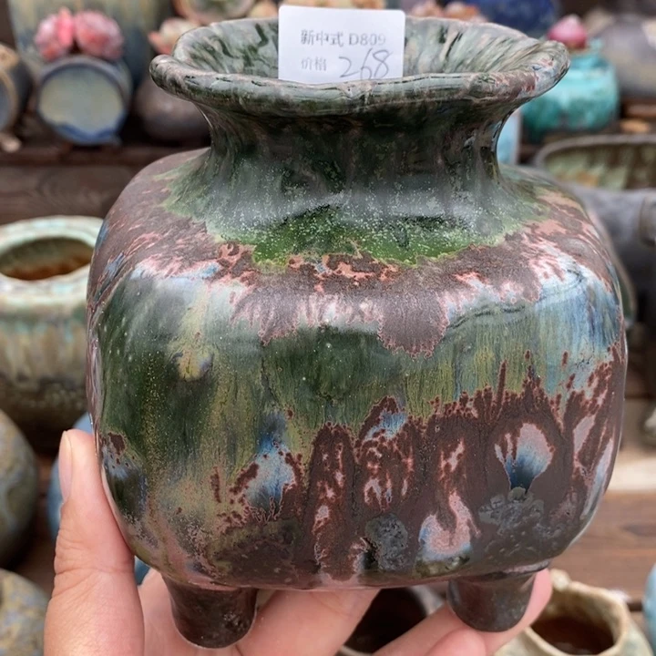 粗砂花盆1987盆新中式D809