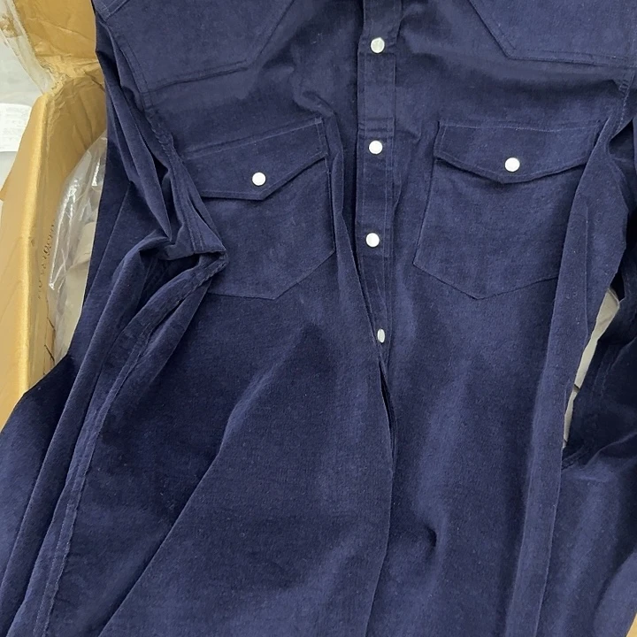 新***人灯芯绒外套藏蓝色L特价