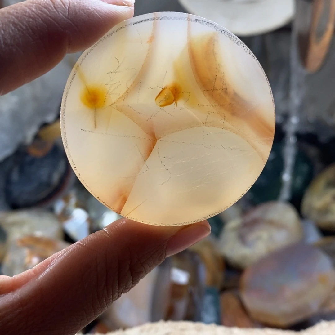 定制玛瑙平安扣一个