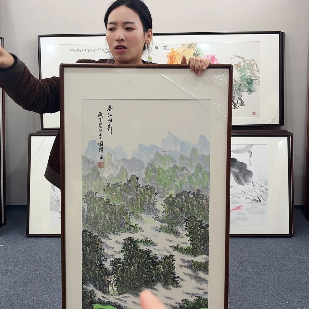 国画手绘作品120-60尺寸