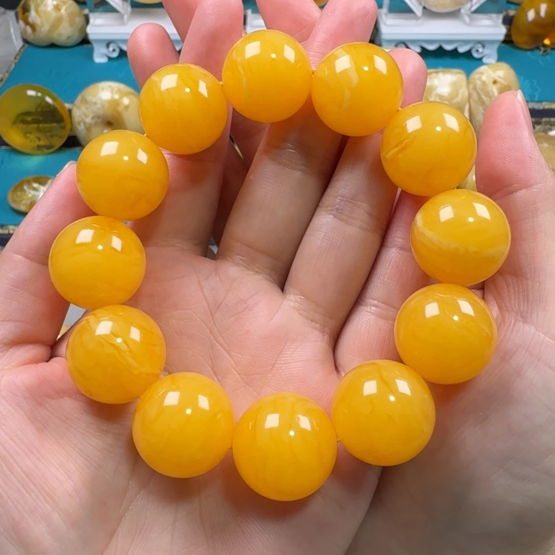 未镶嵌蜜蜡手链同料
