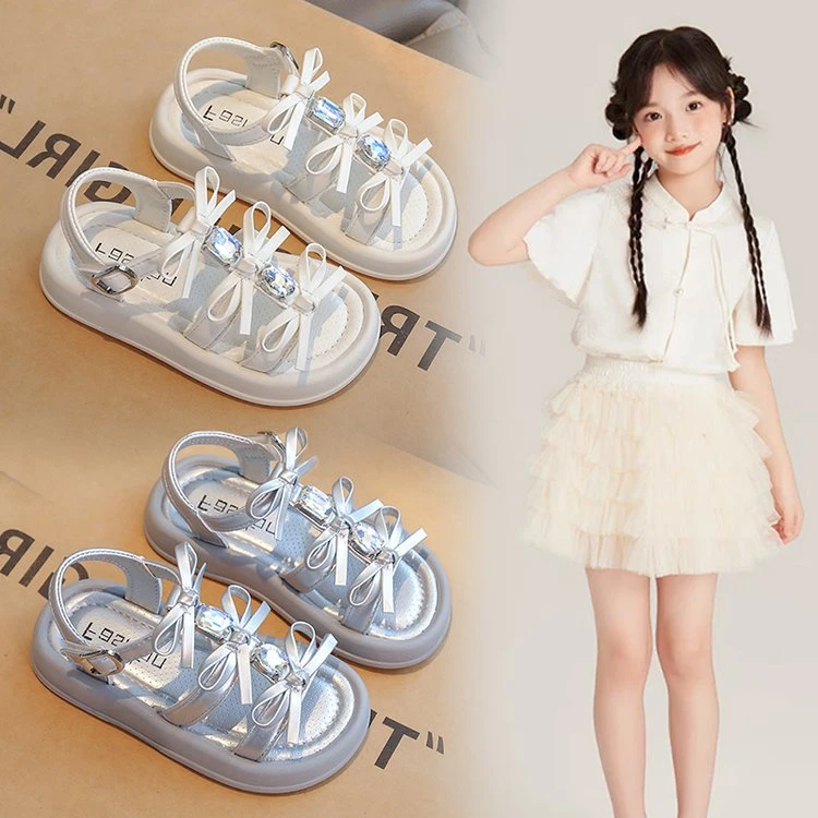 儿童凉鞋2025夏季新款公主鞋软底沙滩凉拖中大童儿童防滑凉鞋女童