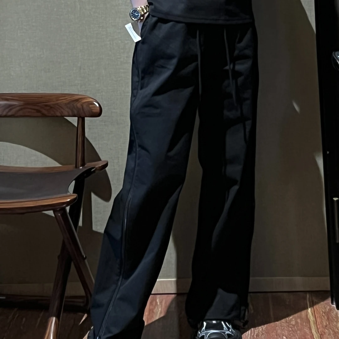 HUMSUN/禾木笙「隐匿腿型」Te殊侧拉链分割荃棉量感直筒长裤 5B489