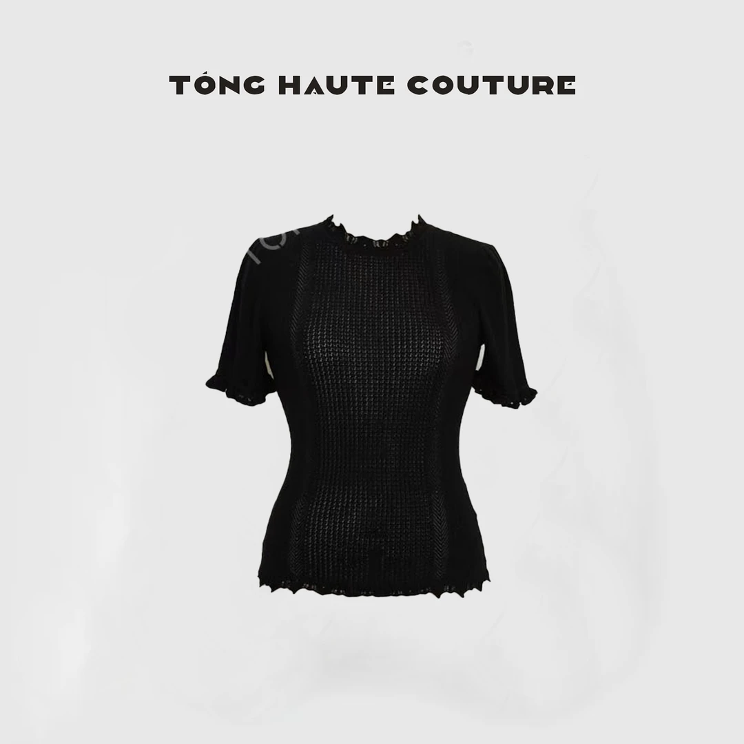 【不费力优雅】重磅进口面料打底衫短袖针织衫 G00508