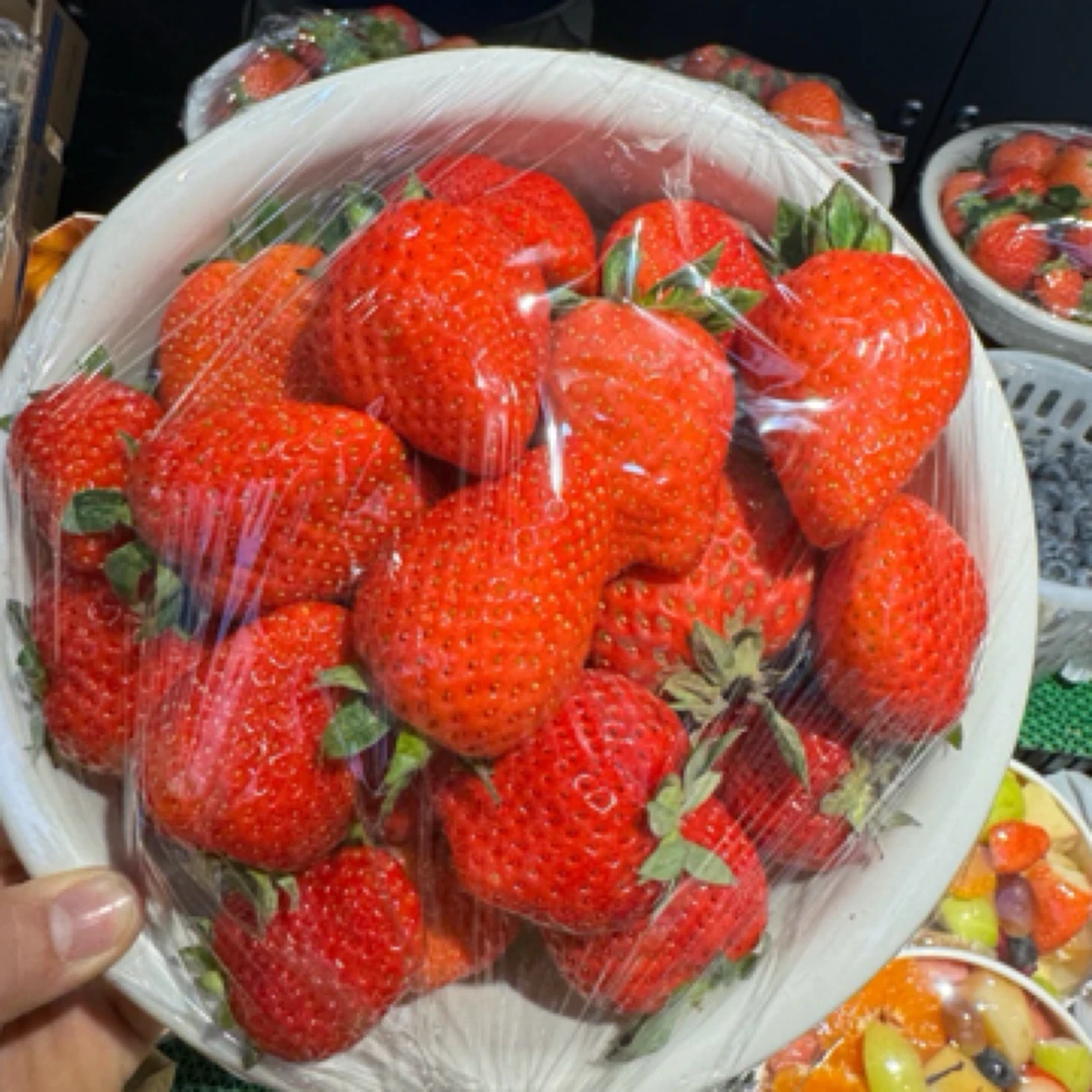 鲜采摘香野草莓一盆
