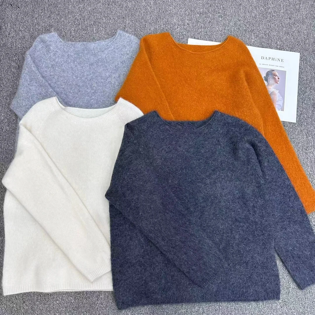 【周周家】6830濮院冬季套头羊绒纯色女士街头风ER