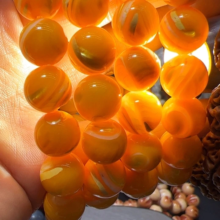 核桃手串/手链1.2金黄大白