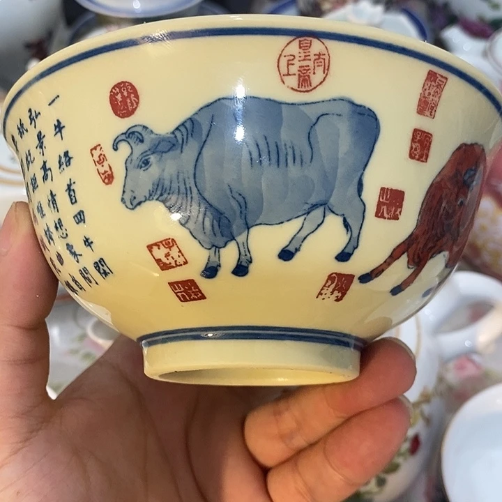 摆件景德镇陶瓷主人杯13455