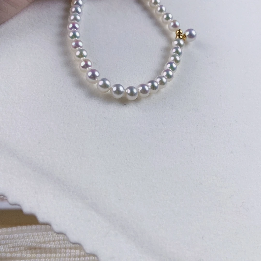 淡水珍珠手绳银S925镶嵌