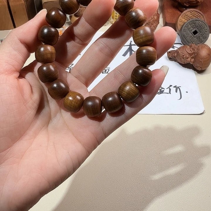 檀香木印度迈索尔老山檀香黑金12/13横纹沉水